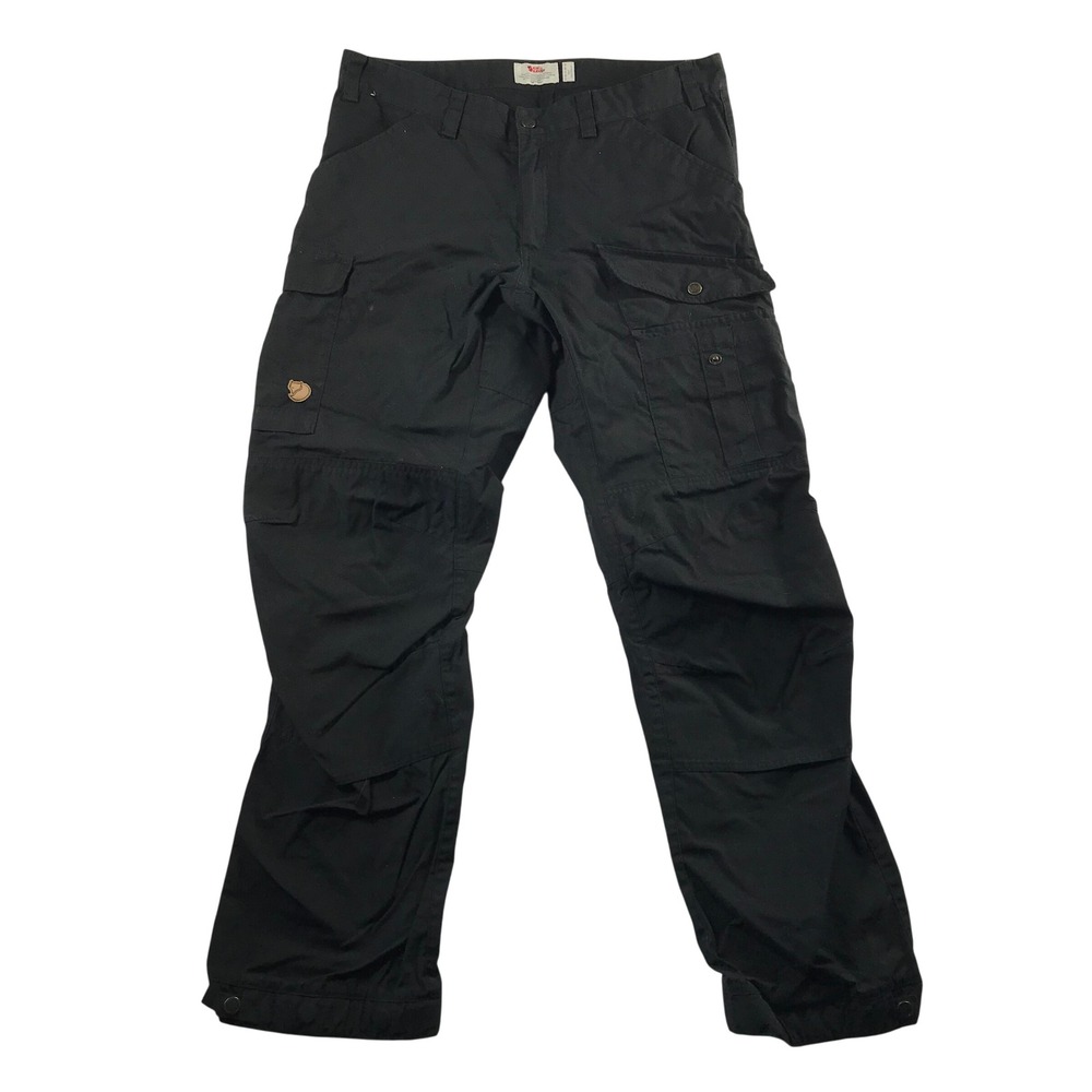 Fjallraven Vidda Pro Mens EU 50 US 33-34 Black G-1000 Cargo Hiking Pants